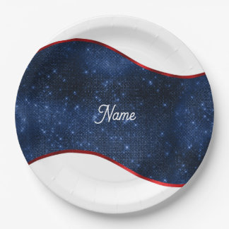 Patriotic Blue Wave Pappteller