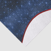 Patriotic Blue Wave Seidenpapier (Ausschnitt)