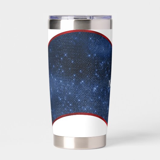 Patriotic Blue Wave Thermobecher (Vorderseite)