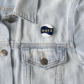 Patriotic Blue Wave Vote Button (Beispiel)