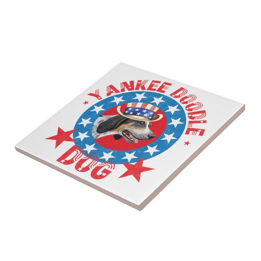 Patriotic Bluetick Fliese (Seite)