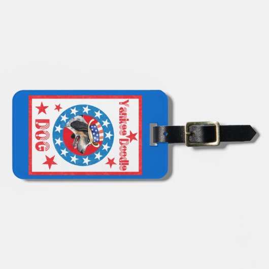Patriotic Bluetick Gepäckanhänger (Vorderseite horizontal)