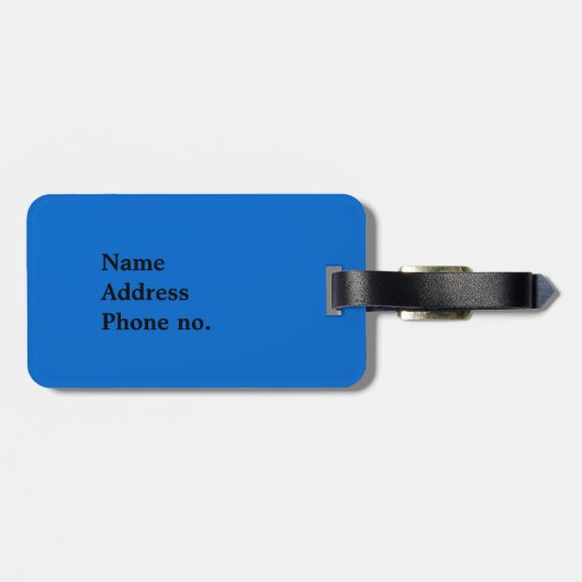 Patriotic Bluetick Gepäckanhänger (Rückseite horizontal)