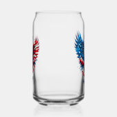 Patriotic Bold Eagle Snow Globe Dosenglas (Links)