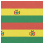 Patriotic Bolivia Flag Fabric Stoff (Nahaufnahme)