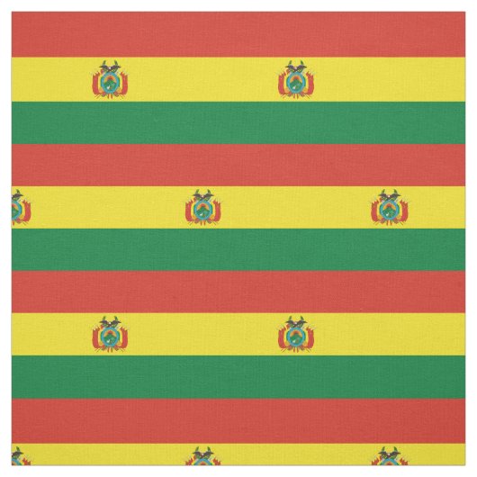 Patriotic Bolivia Flag Fabric Stoff (Muster)