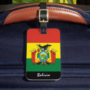 Patriotic Bolivien Gepäckmarken, bolivianische Fla Gepäckanhänger
