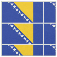 Patriotic Bosnien Herzegovina Flag Fabric