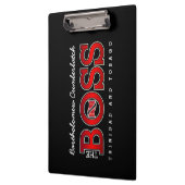 Patriotic BOSS Trinidad and Tobago Flag and NAME Klemmbrett (Links)