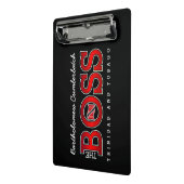 Patriotic BOSS Trinidad and Tobago Flag and NAME Mini Klemmbrett (Gewinkelt2)