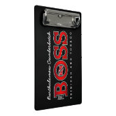 Patriotic BOSS Trinidad and Tobago Flag and NAME Mini Klemmbrett (Schrägansicht)