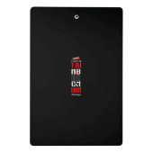 Patriotic BOSS Trinidad and Tobago Flag and NAME Mini Klemmbrett (Rückseite)