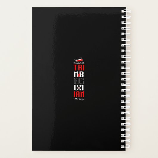 Patriotic BOSS Trinidad and Tobago Flag and NAME Planer (Rückseite)