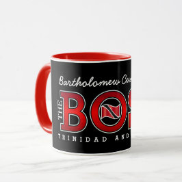 Patriotic BOSS Trinidad and Tobago Flag and NAME Tasse