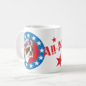 Patriotic Boston Terrier Kaffeetasse (Vorderseite Links)