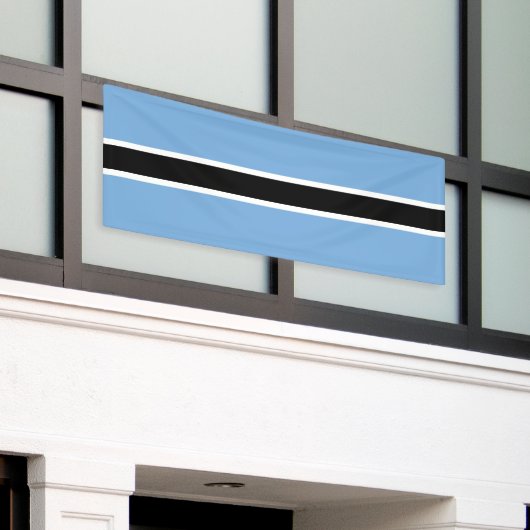 Patriotic Botswana Flag Banner (Äußeres Gebäude)