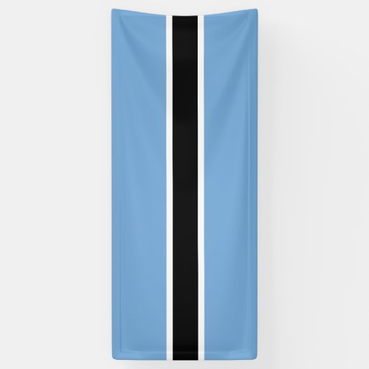 Patriotic Botswana Flag Banner (Vertikal)