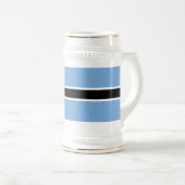 Patriotic Botswana Flag Bierglas (VorderseiteRechts)