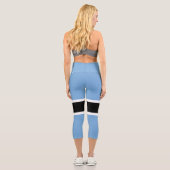 Patriotic Botswana Flag Capri Leggings (Rückseite)