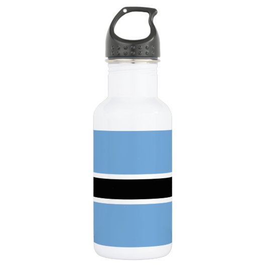 Patriotic Botswana Flag Edelstahlflasche (Vorderseite)