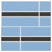 Patriotic Botswana Flag Fabric Stoff (Nahaufnahme)