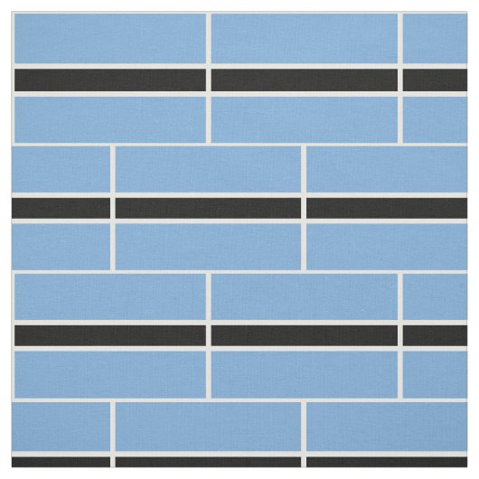 Patriotic Botswana Flag Fabric Stoff (Muster)