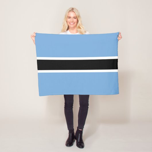 Patriotic Botswana Flag Fleecedecke (Beispiel)