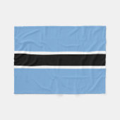 Patriotic Botswana Flag Fleecedecke (Vorderseite (Horizontal))