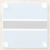 Patriotic Botswana Flag Glass Untersetzer (Rückseite)