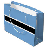 Patriotic Botswana Flag Große Geschenktüte (Rückseite Schrägansicht)