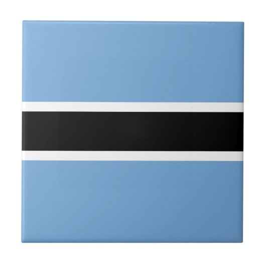 Patriotic Botswana Flag Keramik Tile Fliese (Vorderseite)
