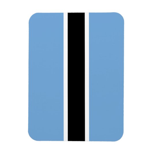 Patriotic Botswana Flag Magnet (Vertikal)