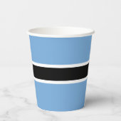 Patriotic Botswana Flag Pappbecher (Rückseite)