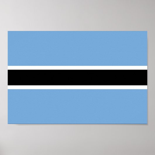 Patriotic Botswana Flag Poster (Vorne)