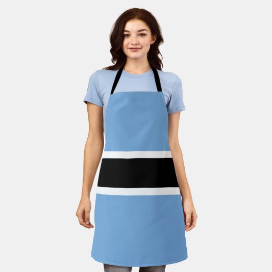 Patriotic Botswana Flag Schürze (Getragen)