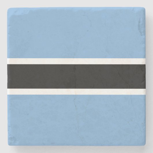 Patriotic Botswana Flag Steinuntersetzer (Vorderseite)