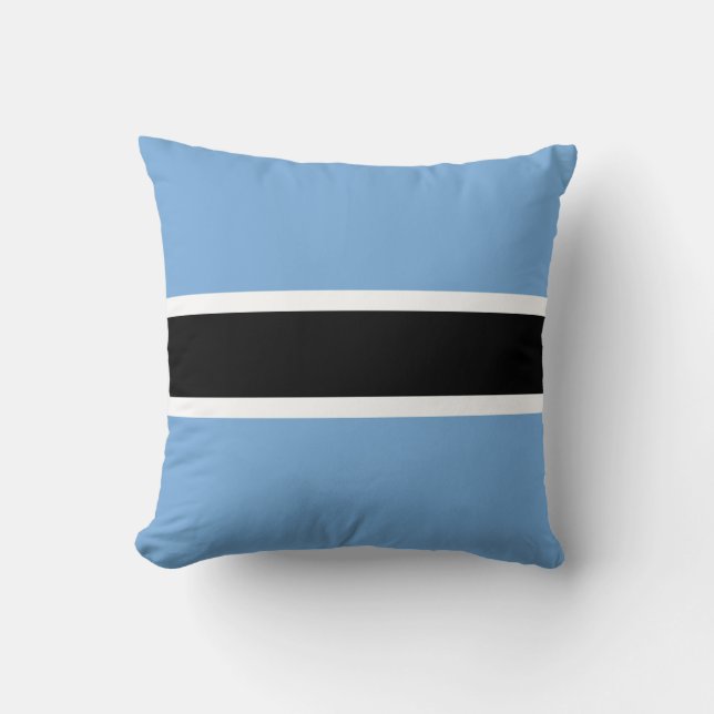 Patriotic Botswana Flag Throw Kissen (Vorderseite)