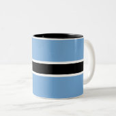 Patriotic Botswana Flag Zweifarbige Tasse (VorderseiteRechts)