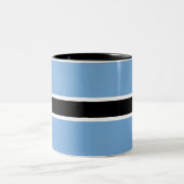 Patriotic Botswana Flag Zweifarbige Tasse (Mittel)