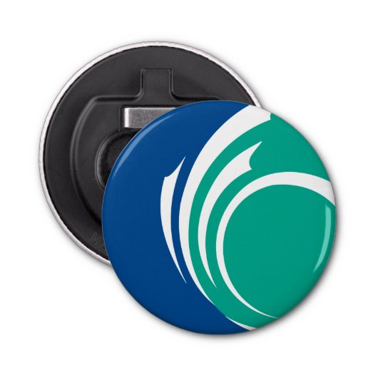 Patriotic bottle opener with Flag of Ottawa Flaschenöffner (Vorderseite)