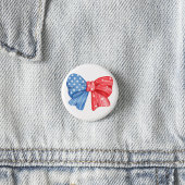 Patriotic Bow Button