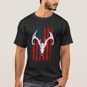 Patriotic Bowhunting Bow Hunter Deer Jagd Ameri T-Shirt (Vorderseite)