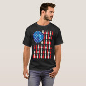 Patriotic Bowling Bowlers Players Enthusiast Fan T-Shirt (Vorne ganz)