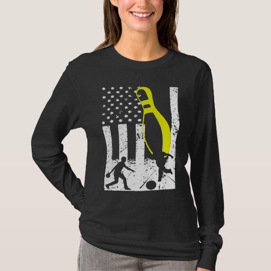 Patriotic Bowling Team Trophy T-Shirt (Vorderseite)