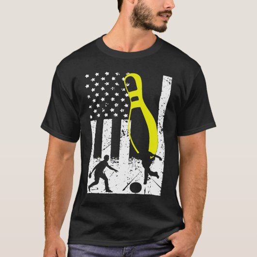 Patriotic Bowling Team Trophy T-Shirt (Vorderseite)