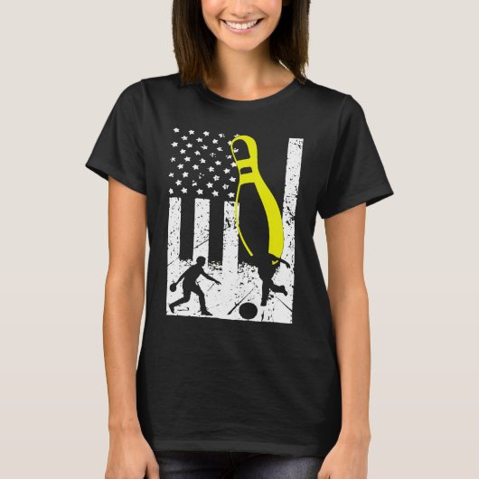 Patriotic Bowling Team Trophy T-Shirt (Vorderseite)