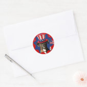 Patriotic Boxer Dog Stickers (Umschlag)