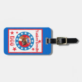 Patriotic Boxer Gepäckanhänger (Vorderseite horizontal)