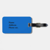 Patriotic Boxer Gepäckanhänger (Rückseite horizontal)