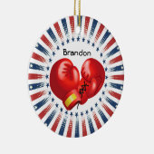 Patriotic Boxing Design Ornament (Rechts)